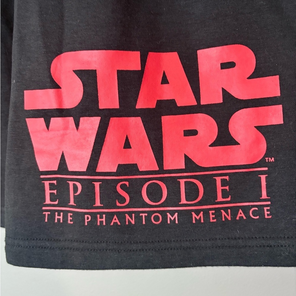 Star Wars size Small Phantom Menace Black French Terry shorts - Picture 3 of 8